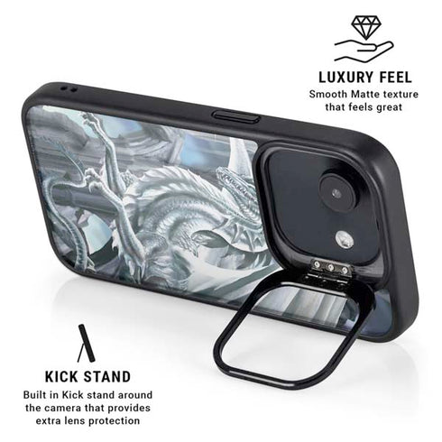 Ruth Thompson Checkmate Dragons by Ruth Thompson iPhone 16e Kickstand Case