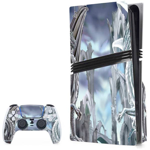 Ruth Thompson Checkmate Dragons by Ruth Thompson PS5 Pro Disk Bundle Skin