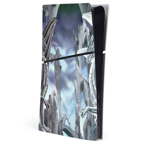 Ruth Thompson Checkmate Dragons by Ruth Thompson PS5 Slim Digital Edition Console Skin