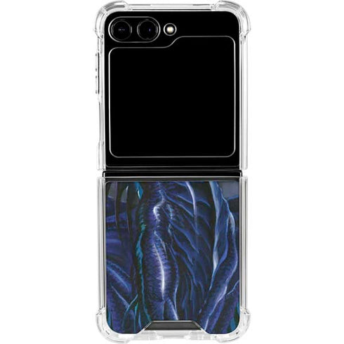 Ruth Thompson Dark Dragon by Ruth Thompson Galaxy Z Flip6 Clear Case