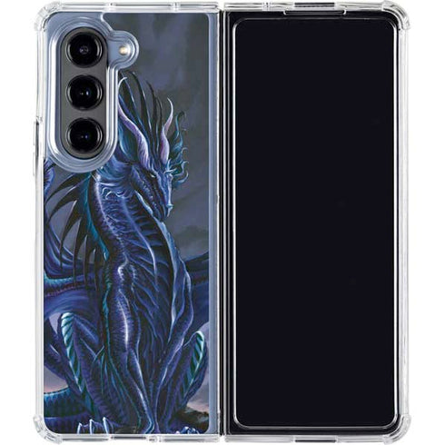 Ruth Thompson Dark Dragon by Ruth Thompson Galaxy Z Fold5 5G Clear Case