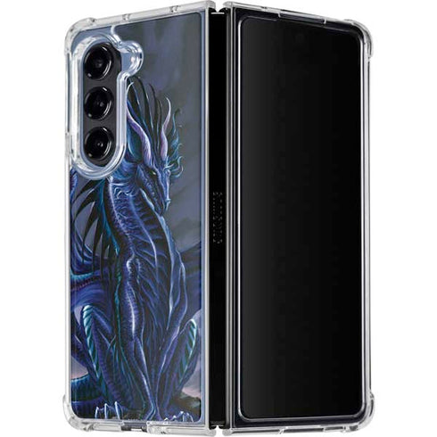 Ruth Thompson Dark Dragon by Ruth Thompson Galaxy Z Fold5 5G Clear Case
