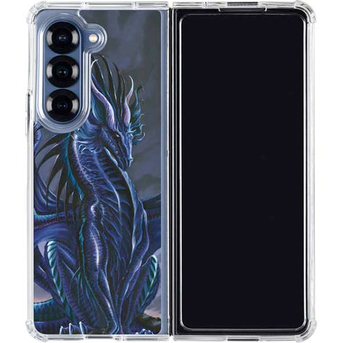 Ruth Thompson Dark Dragon by Ruth Thompson Galaxy Z Fold6 Clear Case