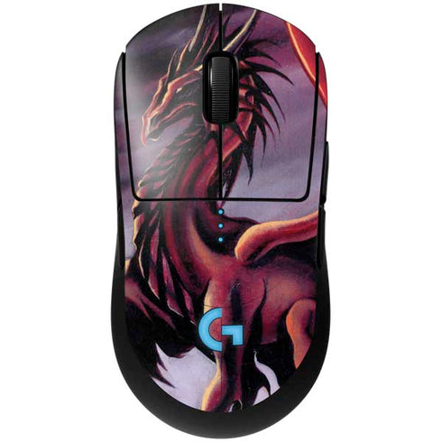Ruth Thompson Red Dragon by Ruth Thompson G Pro Wireless Gaming Mouse Skin
