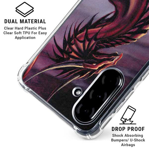 Ruth Thompson Red Dragon by Ruth Thompson Galaxy A36 5G Clear Case