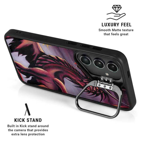 Ruth Thompson Red Dragon by Ruth Thompson Galaxy S24 FE Kickstand Case