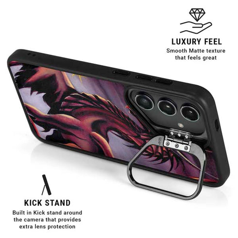 Ruth Thompson Red Dragon by Ruth Thompson Galaxy S25 Plus Kickstand Case