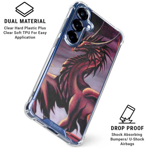 Ruth Thompson Red Dragon by Ruth Thompson Galaxy S25 Clear Case