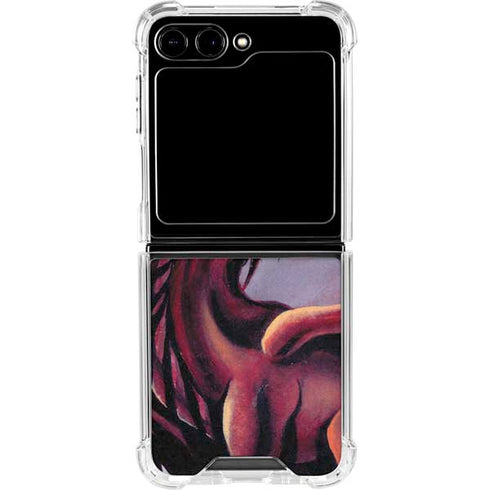Ruth Thompson Red Dragon by Ruth Thompson Galaxy Z Flip6 Clear Case