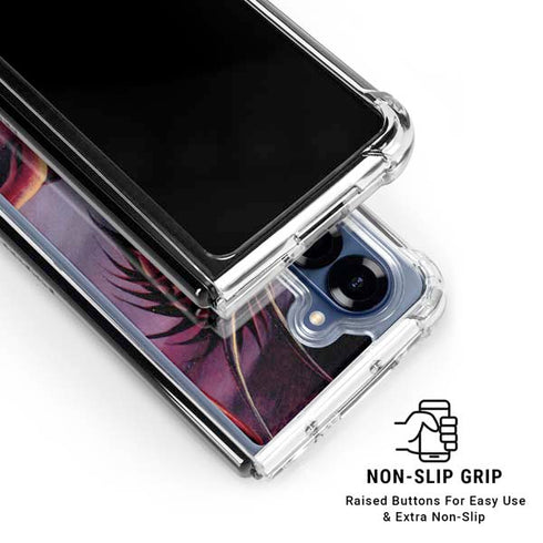 Ruth Thompson Red Dragon by Ruth Thompson Galaxy Z Fold6 Clear Case