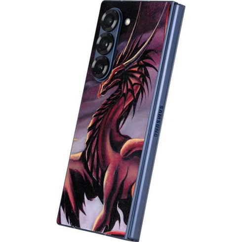 Ruth Thompson Red Dragon by Ruth Thompson Galaxy Z Fold6 Skin