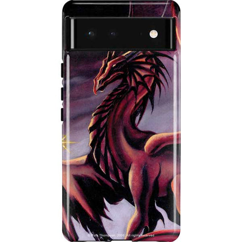 Ruth Thompson Red Dragon by Ruth Thompson Pixel Cases