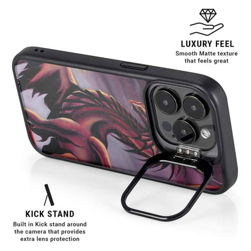 Ruth Thompson Red Dragon by Ruth Thompson iPhone 14 Pro Max Kickstand Case