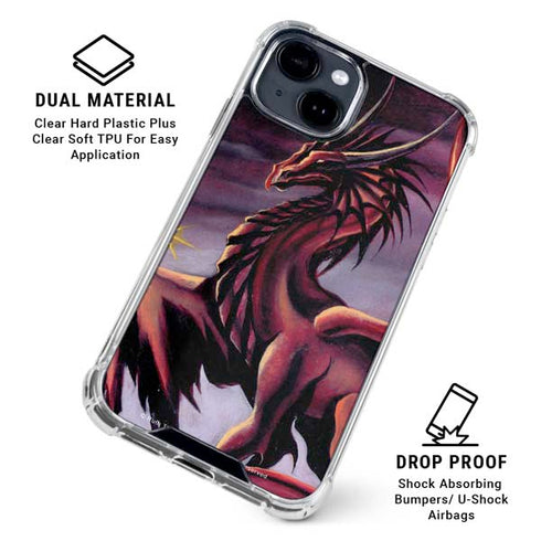 Ruth Thompson Red Dragon by Ruth Thompson iPhone 15 Clear Case