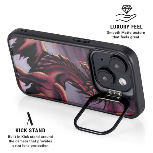 Ruth Thompson Red Dragon by Ruth Thompson iPhone 15 Kickstand Case