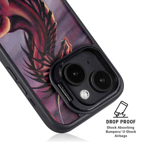 Ruth Thompson Red Dragon by Ruth Thompson iPhone 15 Plus Kickstand Case