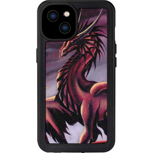 Ruth Thompson Red Dragon by Ruth Thompson iPhone 15 Plus Waterproof Case