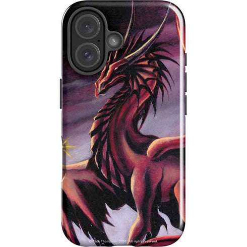 Ruth Thompson Red Dragon by Ruth Thompson iPhone 16 Impact Case