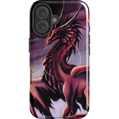 Ruth Thompson Red Dragon by Ruth Thompson iPhone 16 Magsafe Impact Case