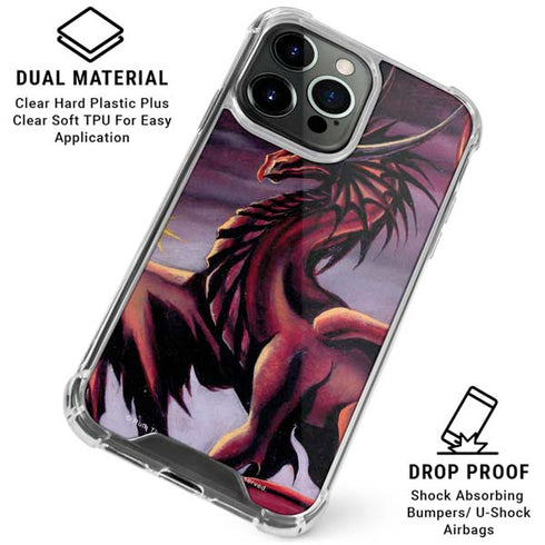 Ruth Thompson Red Dragon by Ruth Thompson iPhone 16 Pro Clear Case