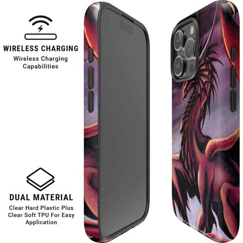 Ruth Thompson Red Dragon by Ruth Thompson iPhone 16 Pro Magsafe Impact Case