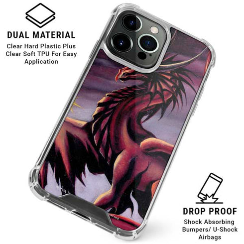 Ruth Thompson Red Dragon by Ruth Thompson iPhone 16 Pro Max Clear Case