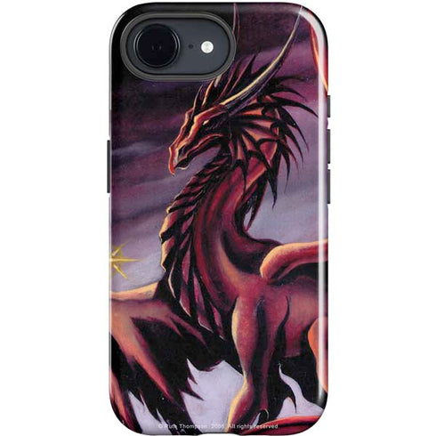 Ruth Thompson Red Dragon by Ruth Thompson iPhone 16e Impact Case