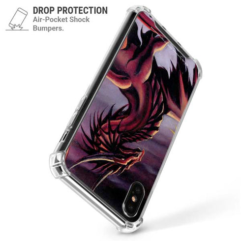 Ruth Thompson Red Dragon by Ruth Thompson iPhone X/XS Clear Case