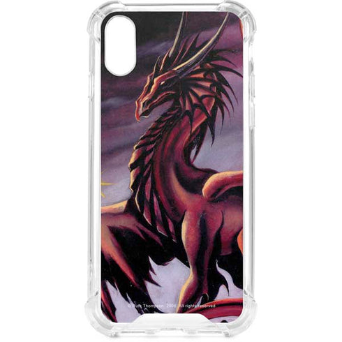 Ruth Thompson Red Dragon by Ruth Thompson iPhone XS Clear Case