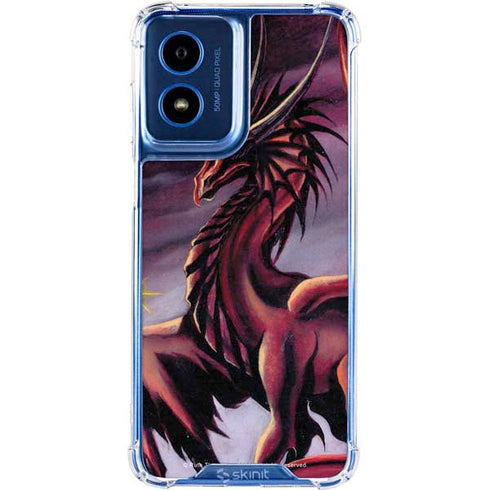 Ruth Thompson Red Dragon by Ruth Thompson Moto G 5G (2024) Clear Case