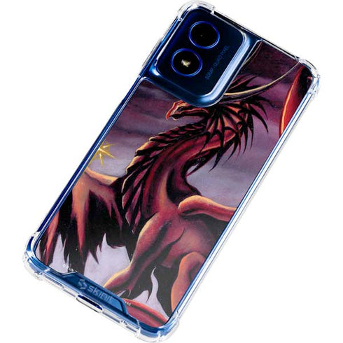 Ruth Thompson Red Dragon by Ruth Thompson Moto G 5G (2024) Clear Case