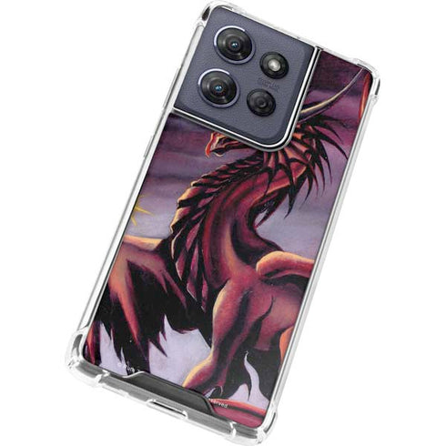 Ruth Thompson Red Dragon by Ruth Thompson Moto G Power 5G (2025) Clear Case