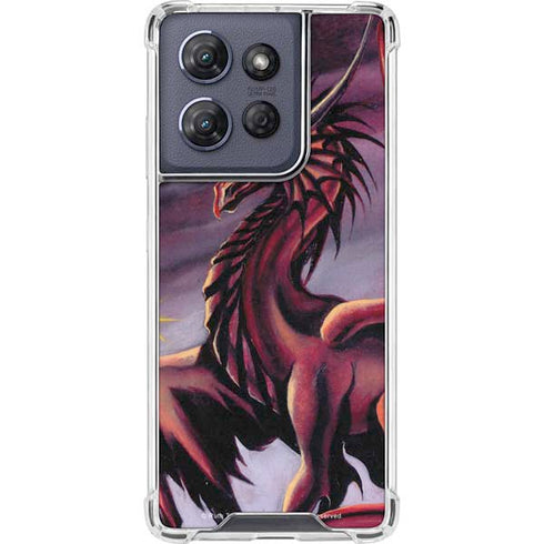 Ruth Thompson Red Dragon by Ruth Thompson Moto G Stylus 5G (2025) Clear Case