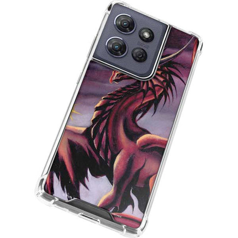 Ruth Thompson Red Dragon by Ruth Thompson Moto G Stylus 5G (2025) Clear Case