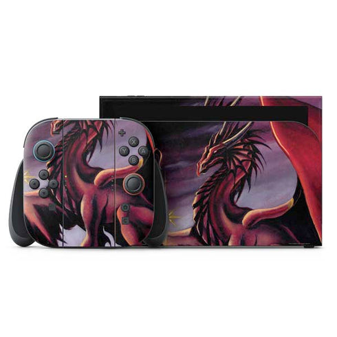 Ruth Thompson Red Dragon by Ruth Thompson Nintendo Switch 2 (2025) with Joy-Con Skin
