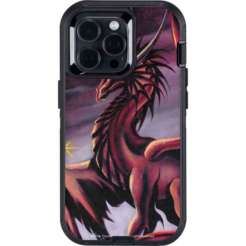 Ruth Thompson Red Dragon by Ruth Thompson Otterbox Defender iPhone Skin