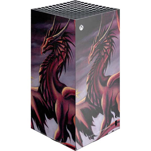 Ruth Thompson Red Dragon by Ruth Thompson XBox Series X Digital Edition Console Skin