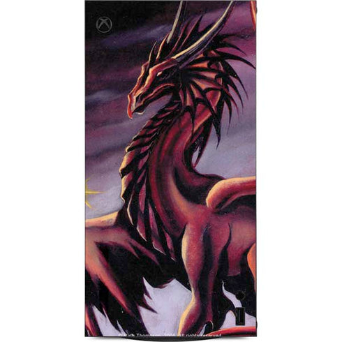 Ruth Thompson Red Dragon by Ruth Thompson XBox Series X Digital Edition Console Skin
