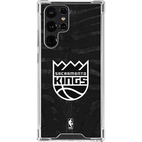 NBA Sacramento Kings Animal Print Galaxy S23 Ultra Clear Case