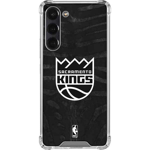 NBA Sacramento Kings Animal Print Galaxy S24 FE Clear Case