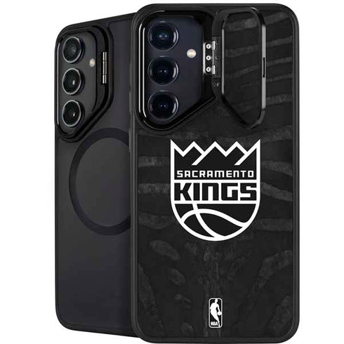 NBA Sacramento Kings Animal Print Galaxy S25 Plus Kickstand Case