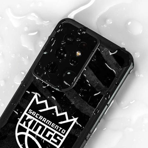 NBA Sacramento Kings Animal Print Galaxy S24 Ultra Waterproof Case