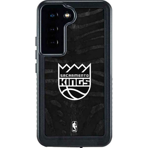 NBA Sacramento Kings Animal Print Galaxy S24 Waterproof Case