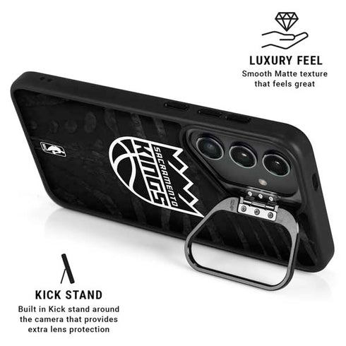 NBA Sacramento Kings Animal Print Galaxy S25 FE Kickstand Case