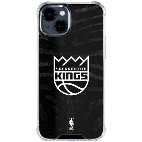 NBA Sacramento Kings Animal Print iPhone 15 Clear Case