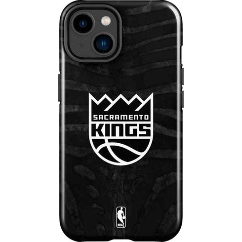 NBA Sacramento Kings Animal Print iPhone 15 Impact Case