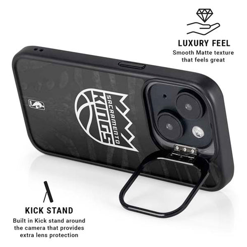 NBA Sacramento Kings Animal Print iPhone 15 Kickstand Case