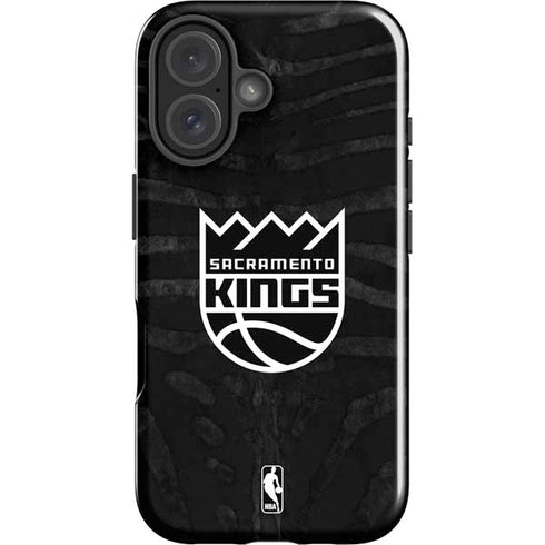 NBA Sacramento Kings Animal Print iPhone 16 Impact Case