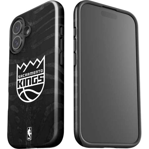 NBA Sacramento Kings Animal Print iPhone 16 Impact Case