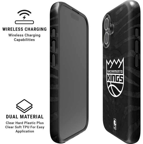 NBA Sacramento Kings Animal Print iPhone 16 Magsafe Impact Case